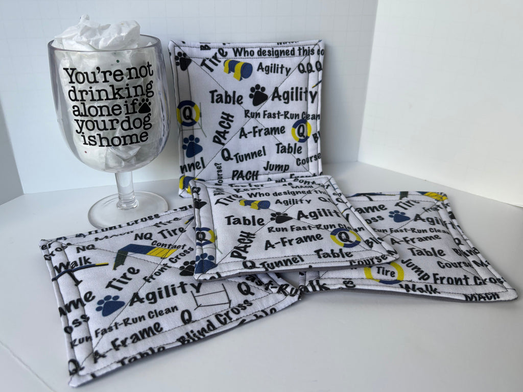 set of dog agility coasters