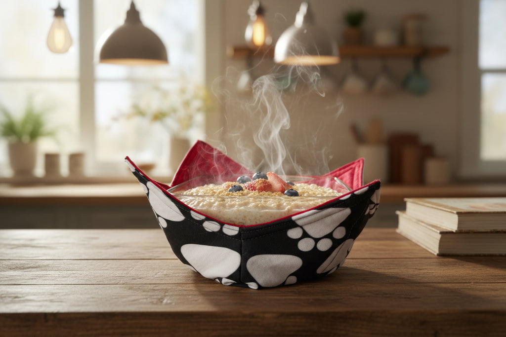 cozy bowl on a kitchen counter