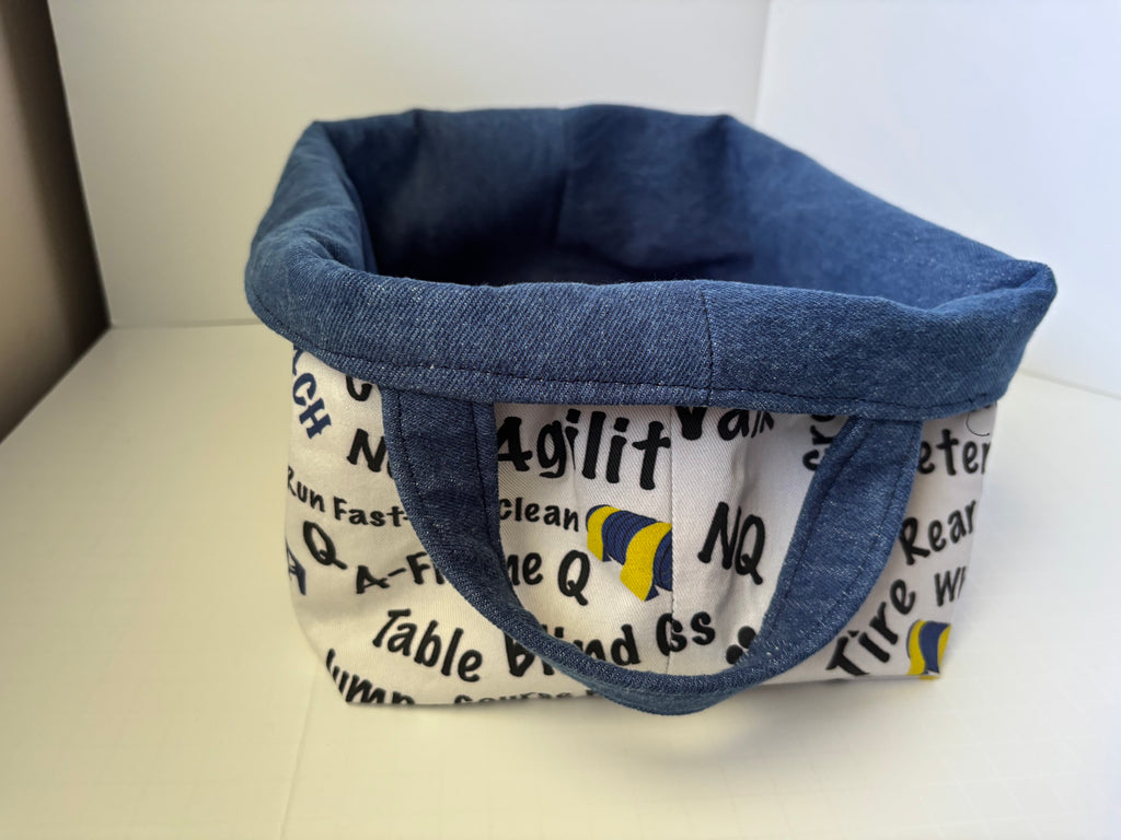 Fabric Basket with Agility Themed Design