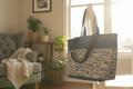 Denim Tote Bag with Agility Lover Design