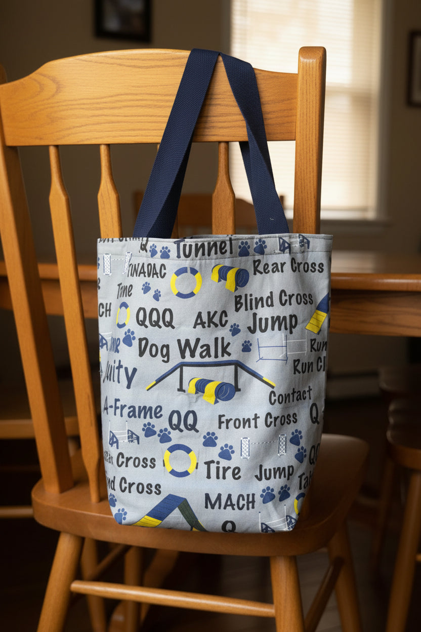 Tall tote bag with Agility design